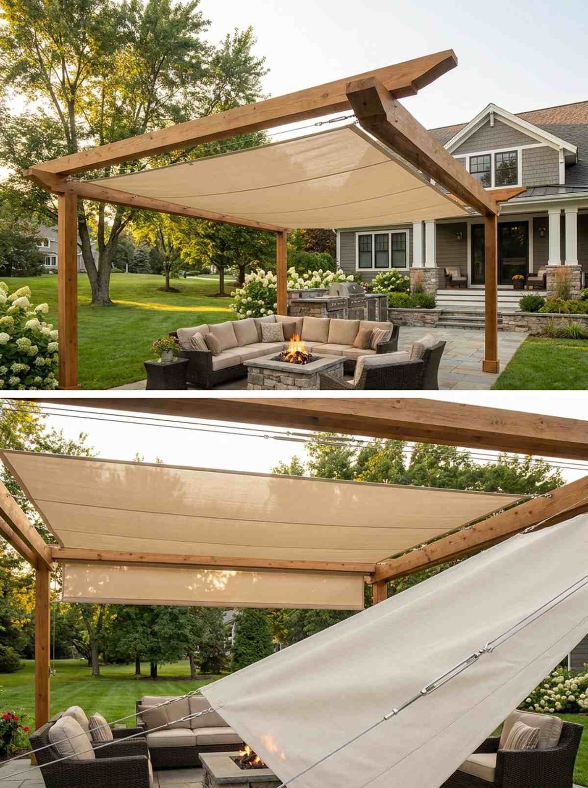 retractable shade canopy
