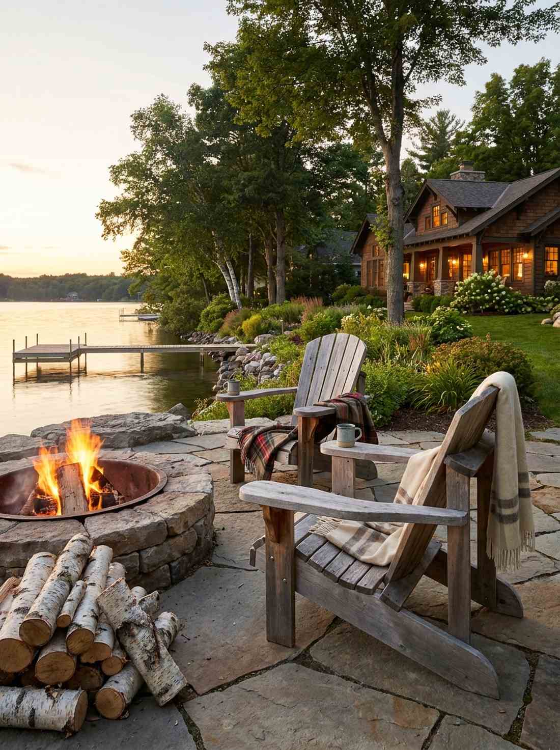 rustic adirondack chairs