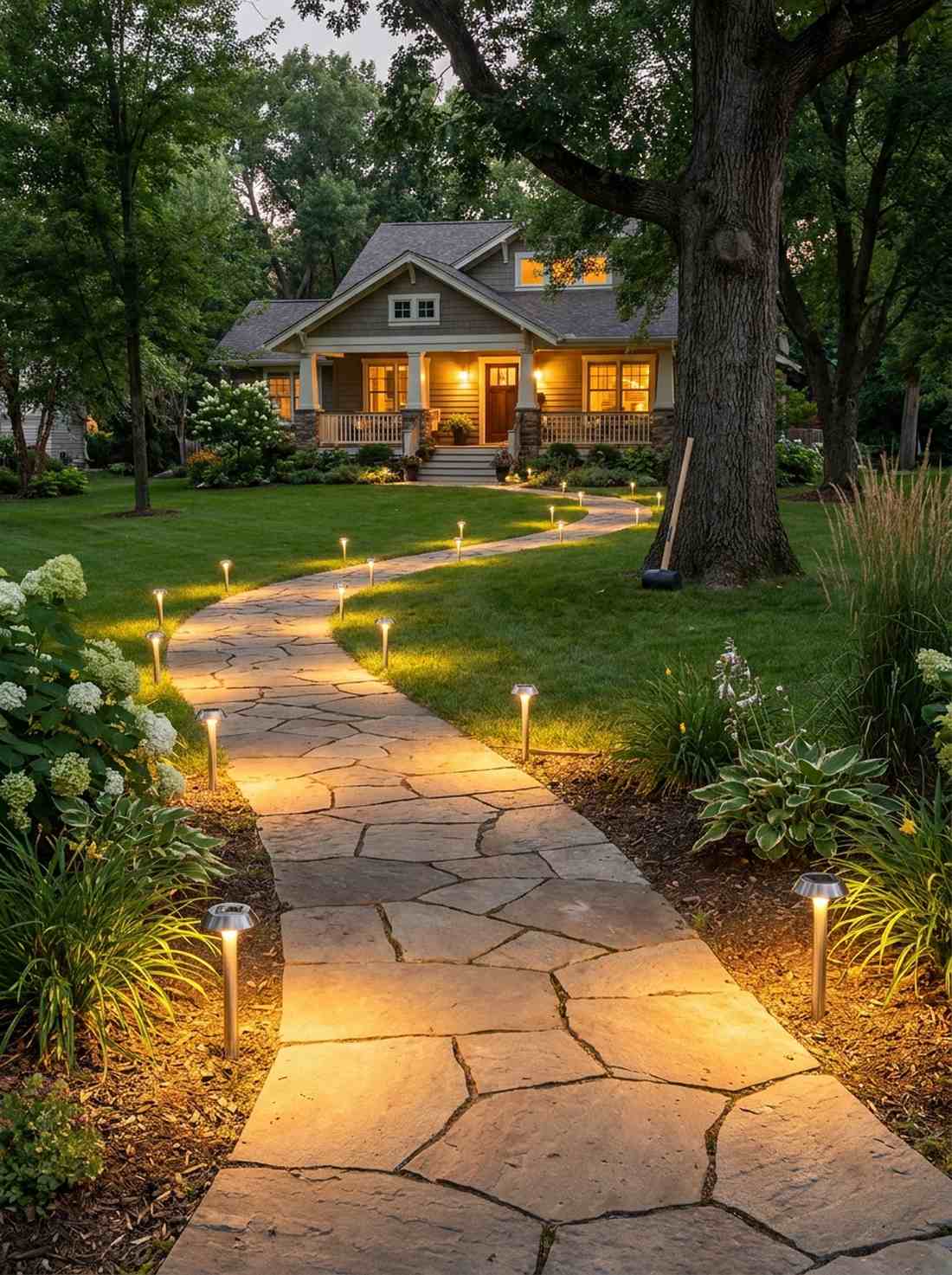 solar stake path lights