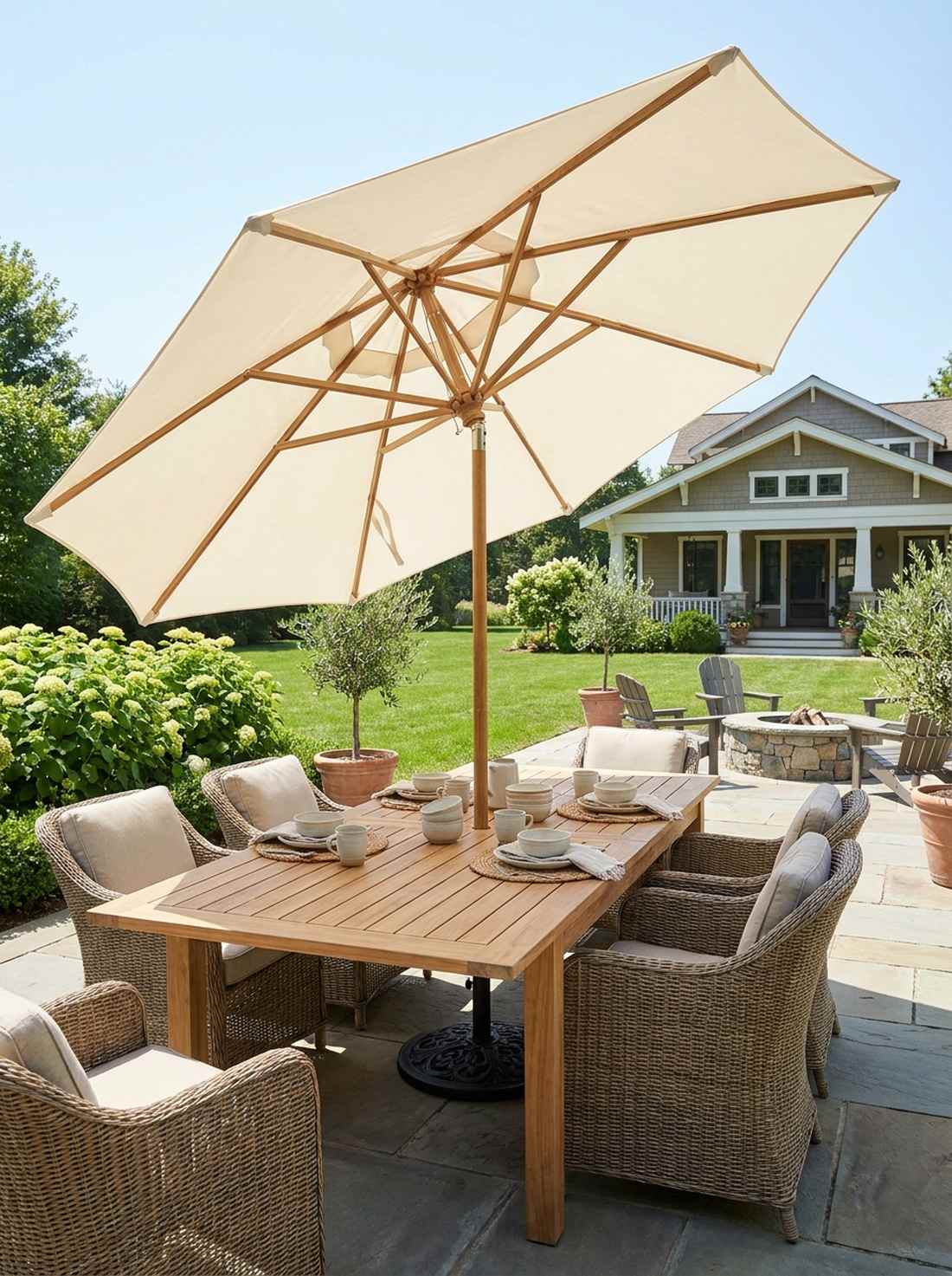 umbrella integrated table design