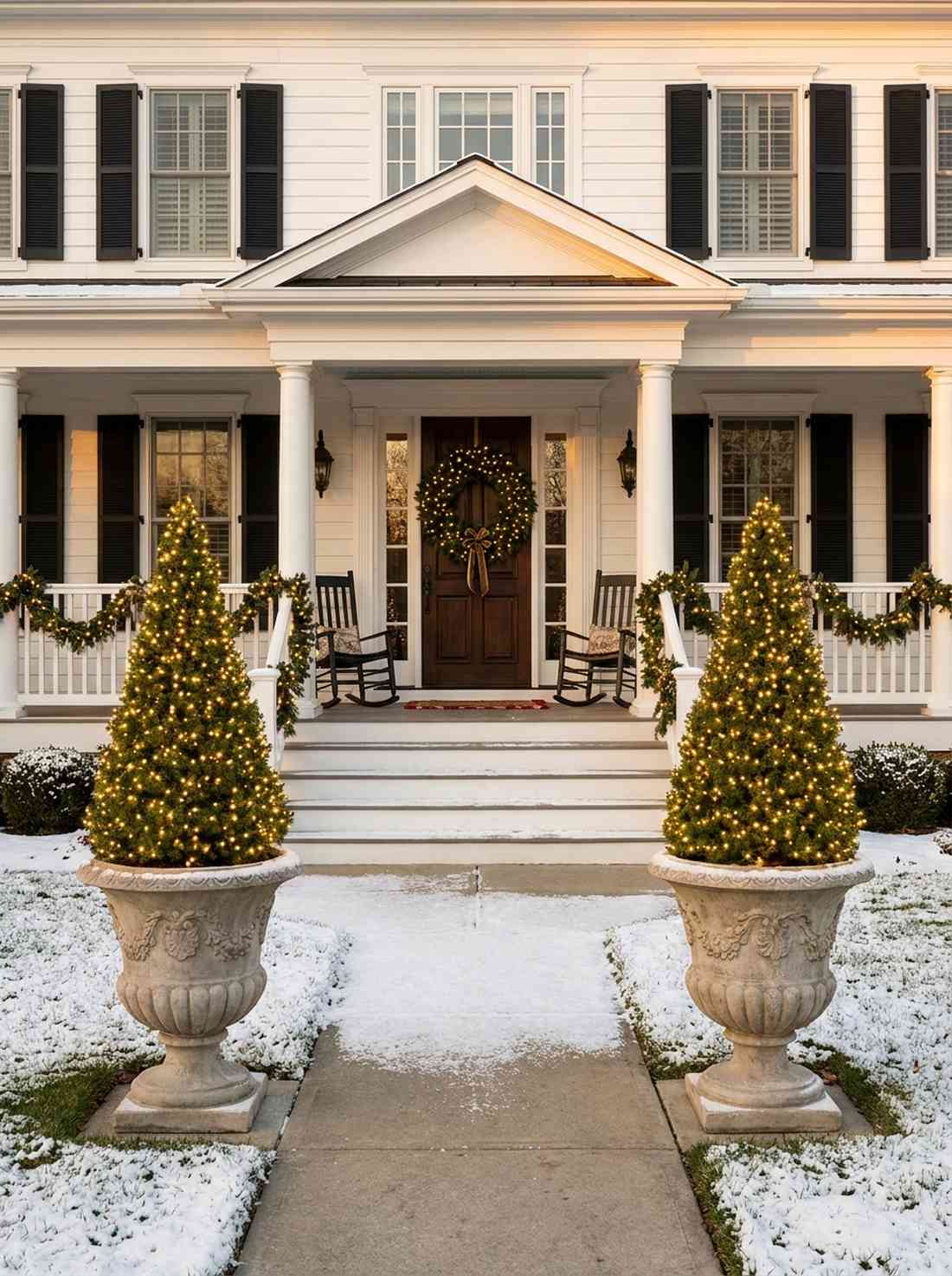 urn topiary evergreen displays