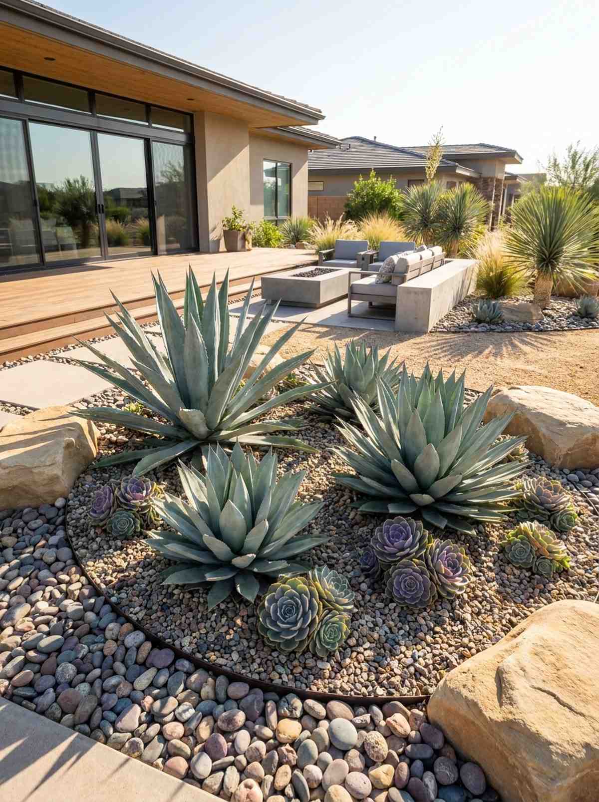 architectural succulent display