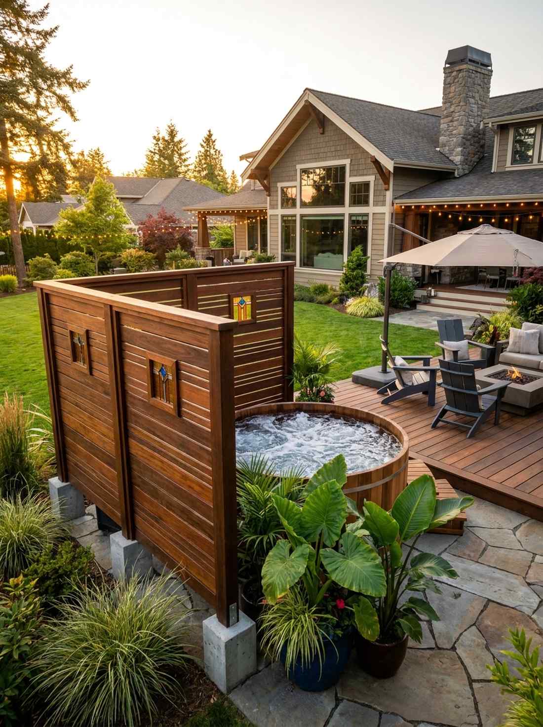 corner accent privacy screen