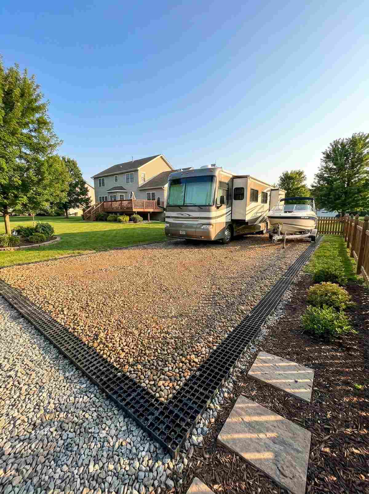 lightweight vehicle parking pad
