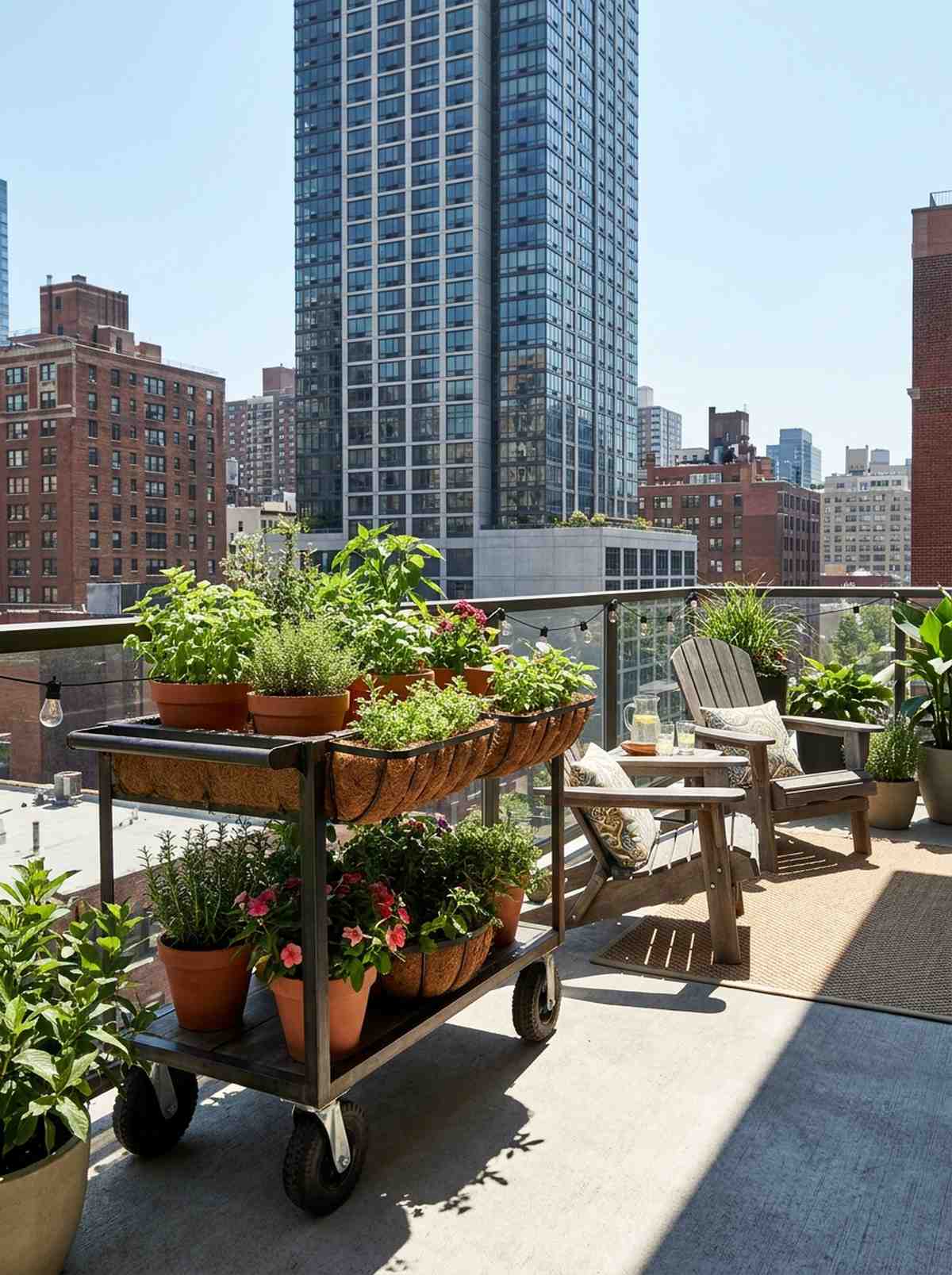 mobile trolley garden