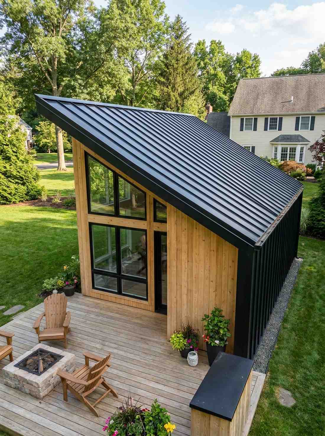 shed roof single slope design