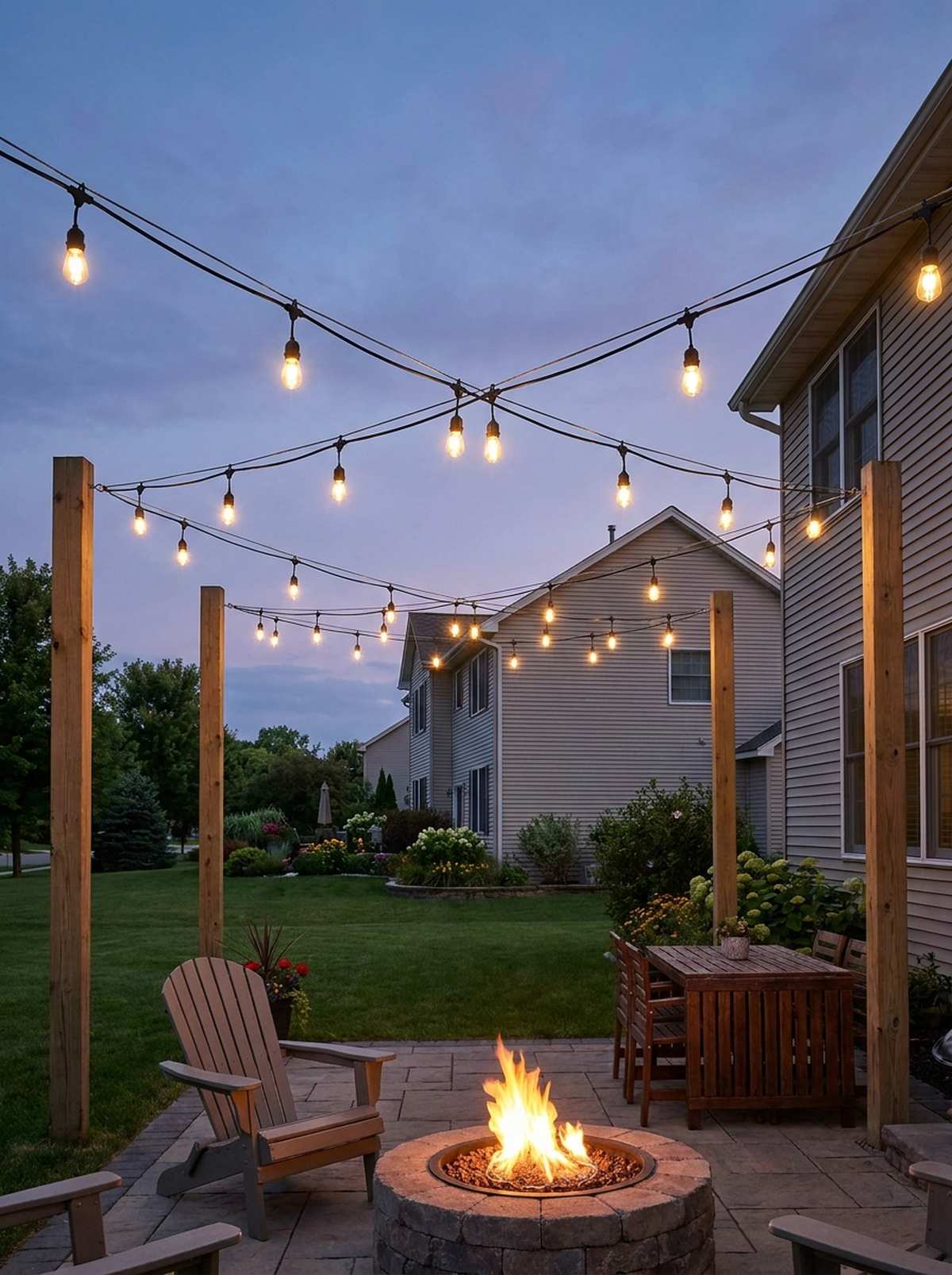 string light ceiling