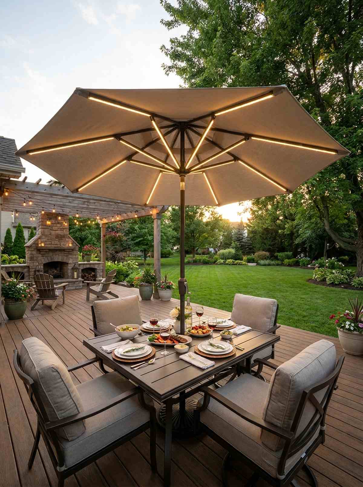 umbrella spoke accents