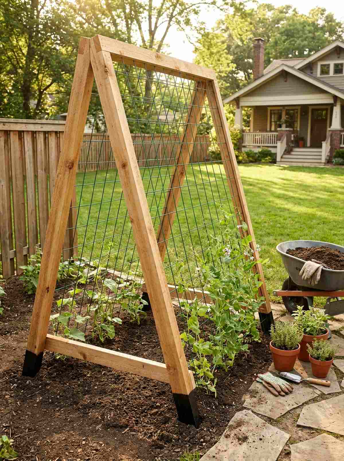 a frame trellis gardens