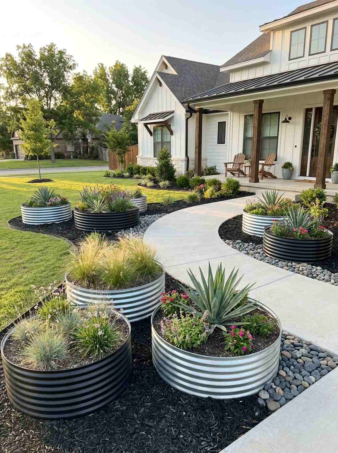 circular accent beds