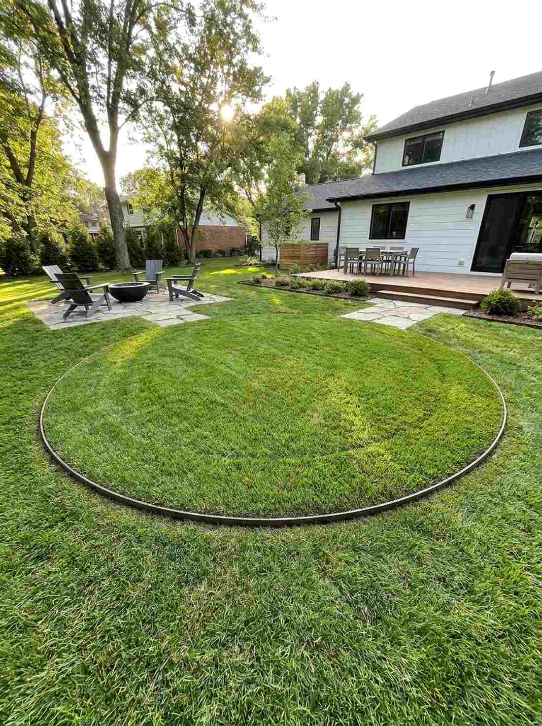 circular lawn medallions