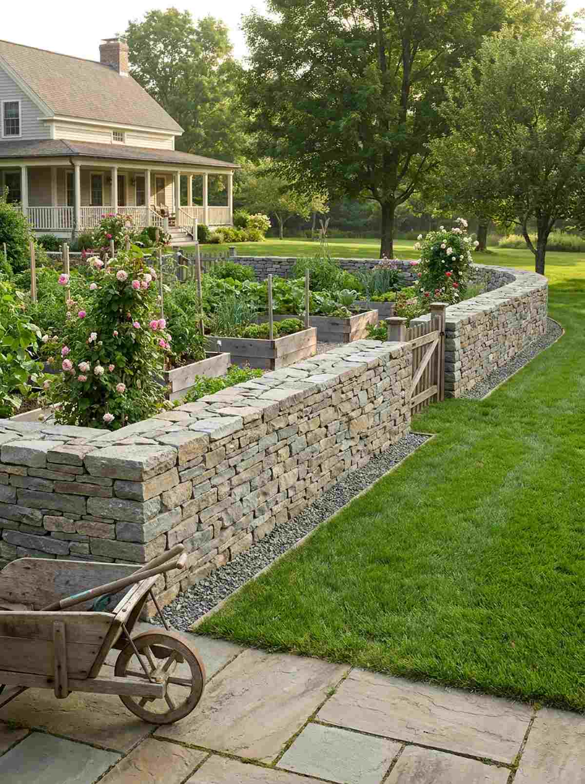 dry stacked stone walls