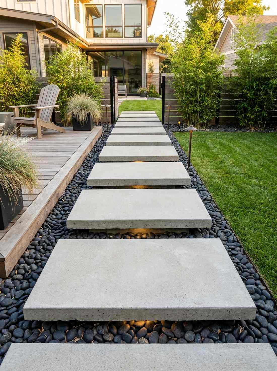 floating concrete stepping stones