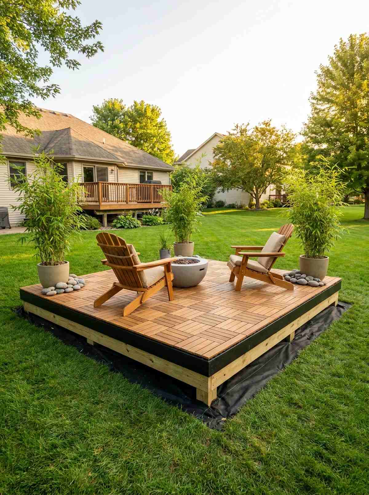 floating deck island