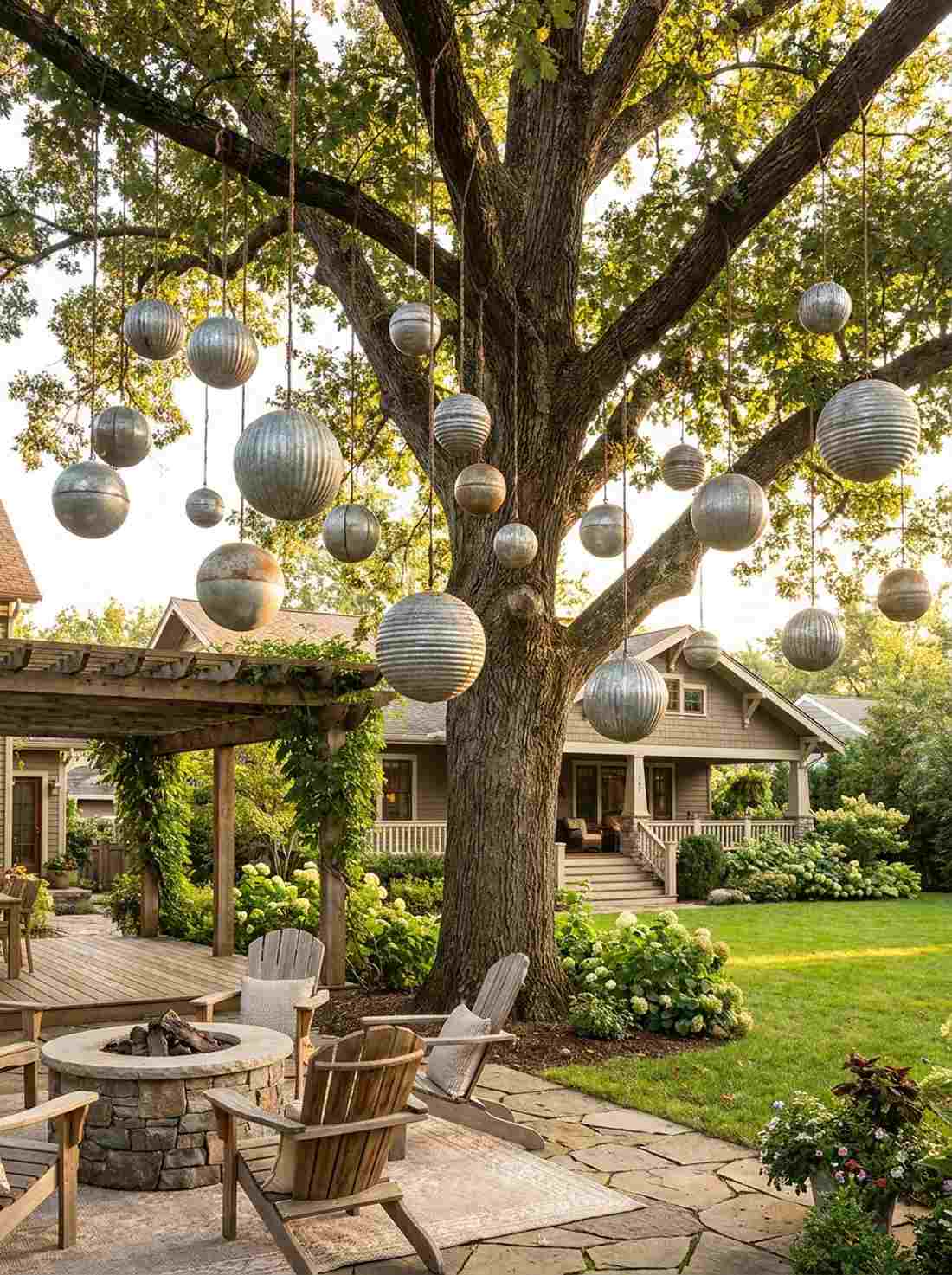 galvanized metal baubles