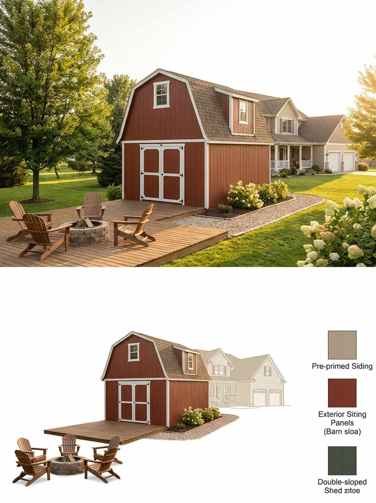 gambrel barn style shed