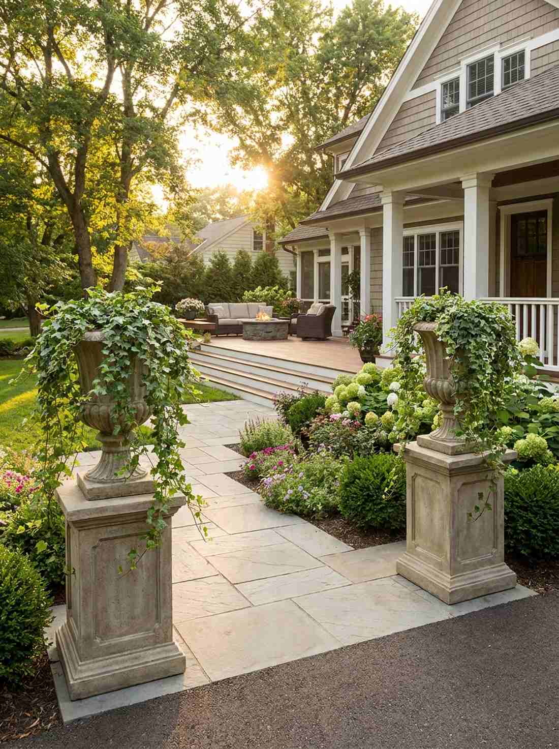 grecian urn pedestals