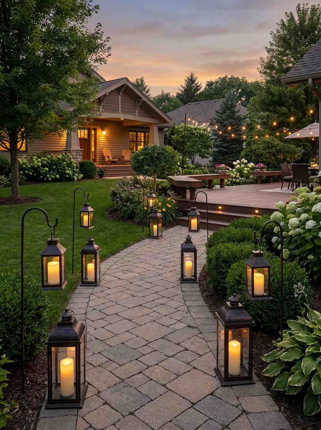 lantern lined pathways