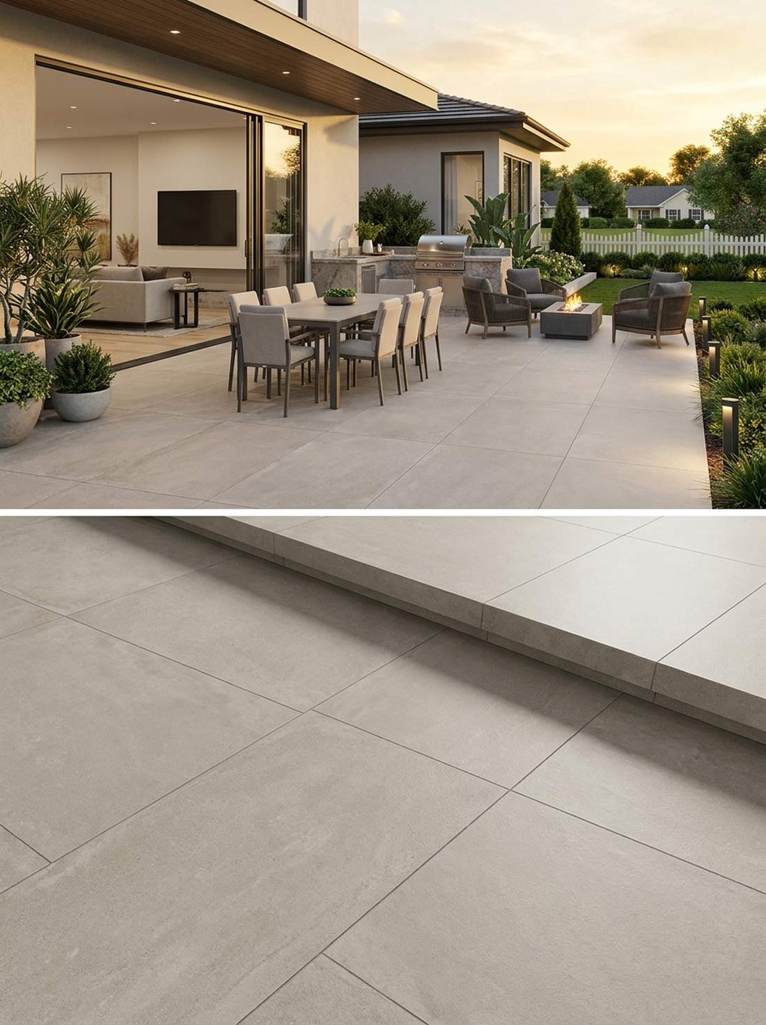 large format porcelain pavers