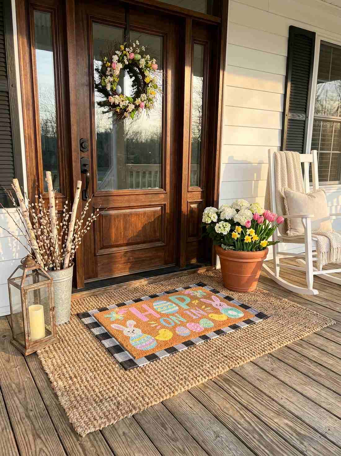 layered doormat styling
