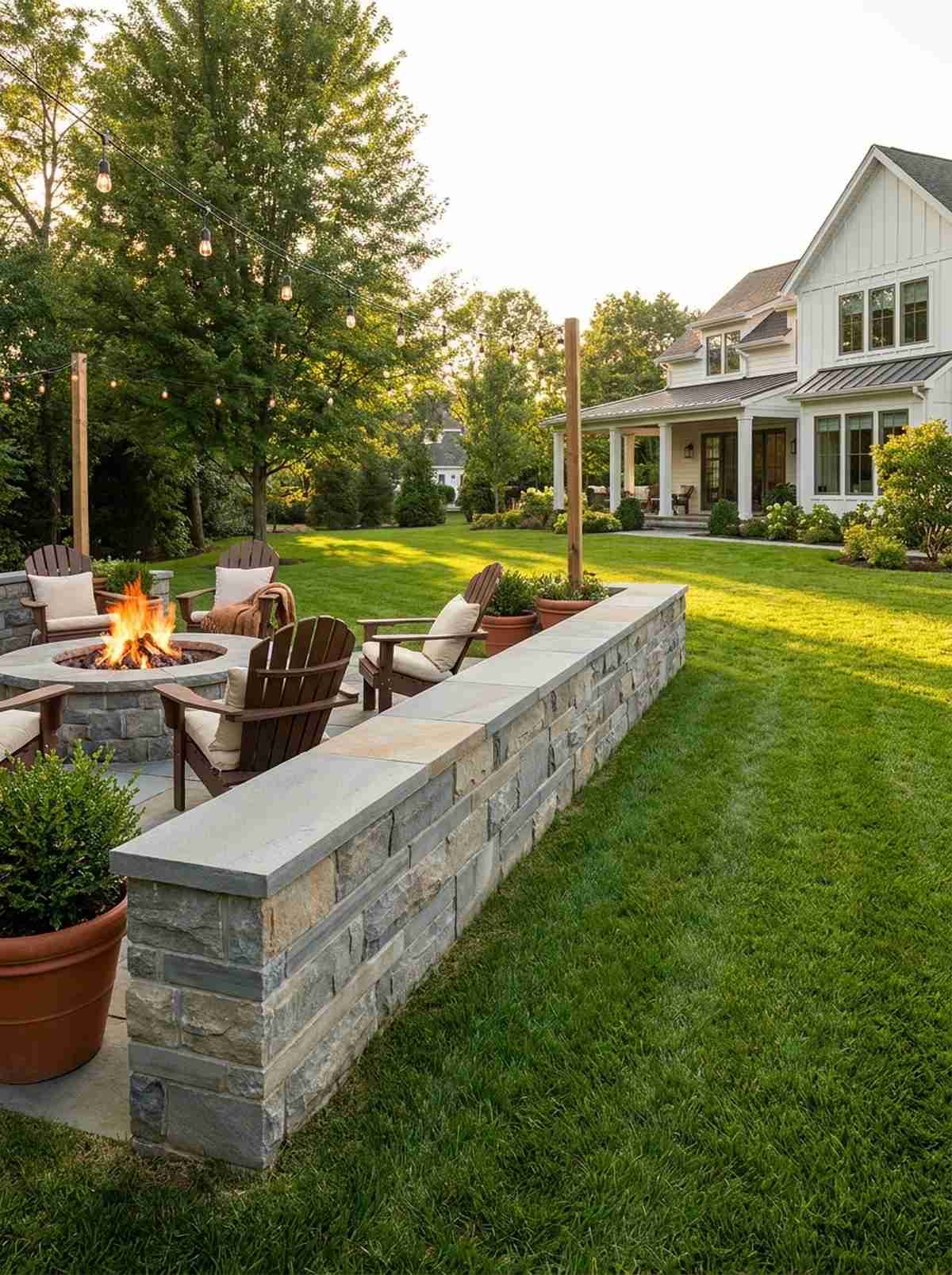 pennsylvania bluestone freestanding wall