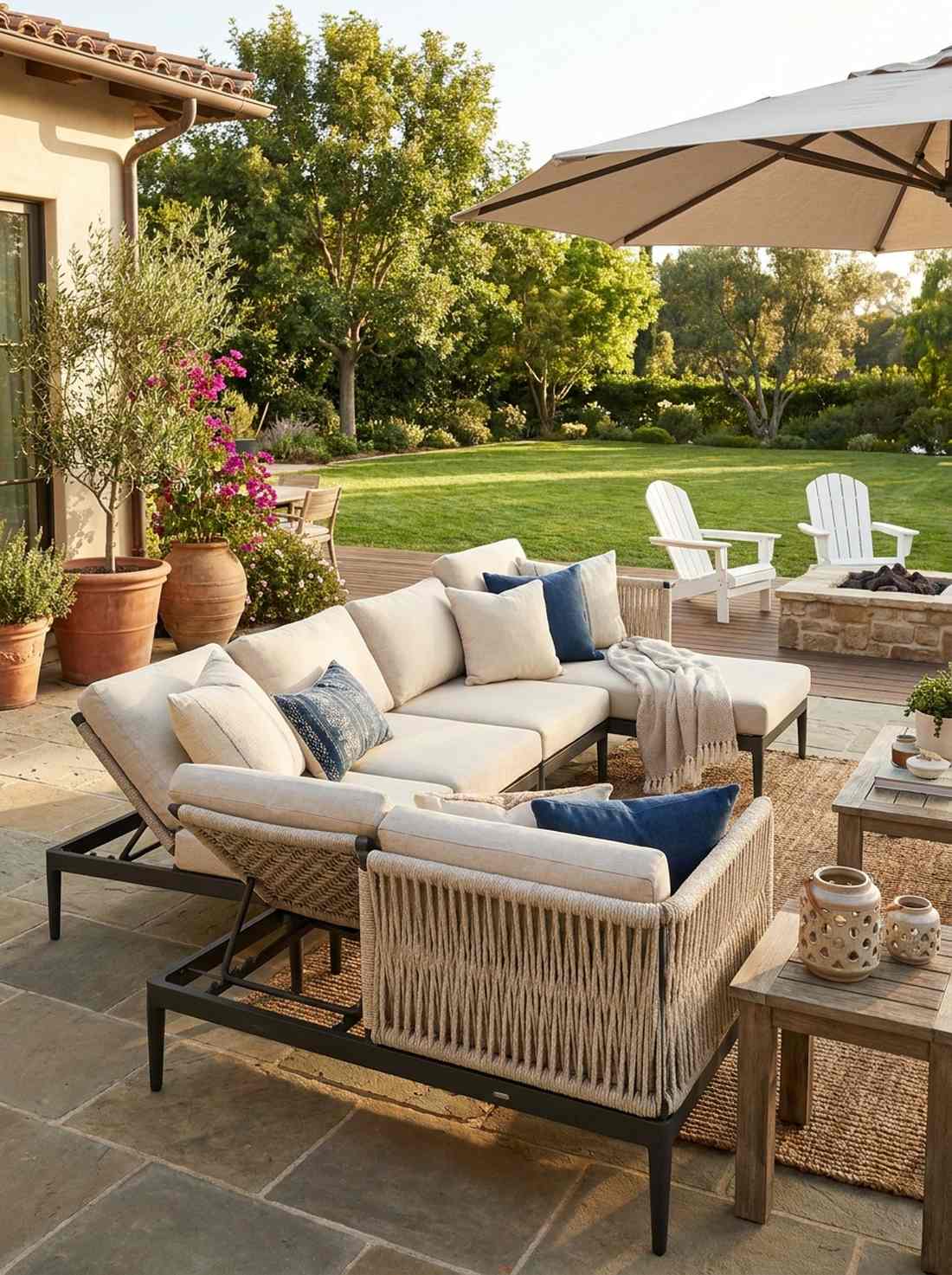 rope weave modular lounge
