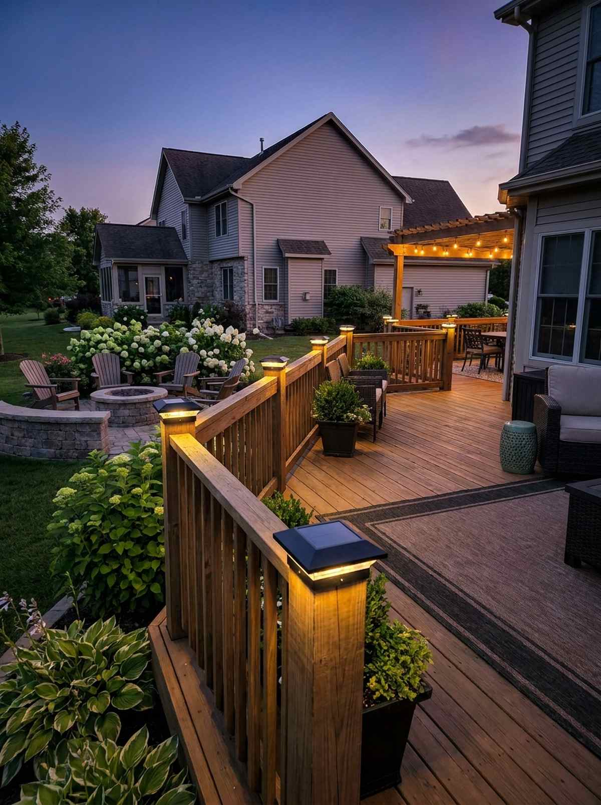 solar post cap accents