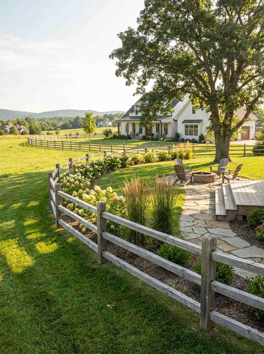 split rail fence sections