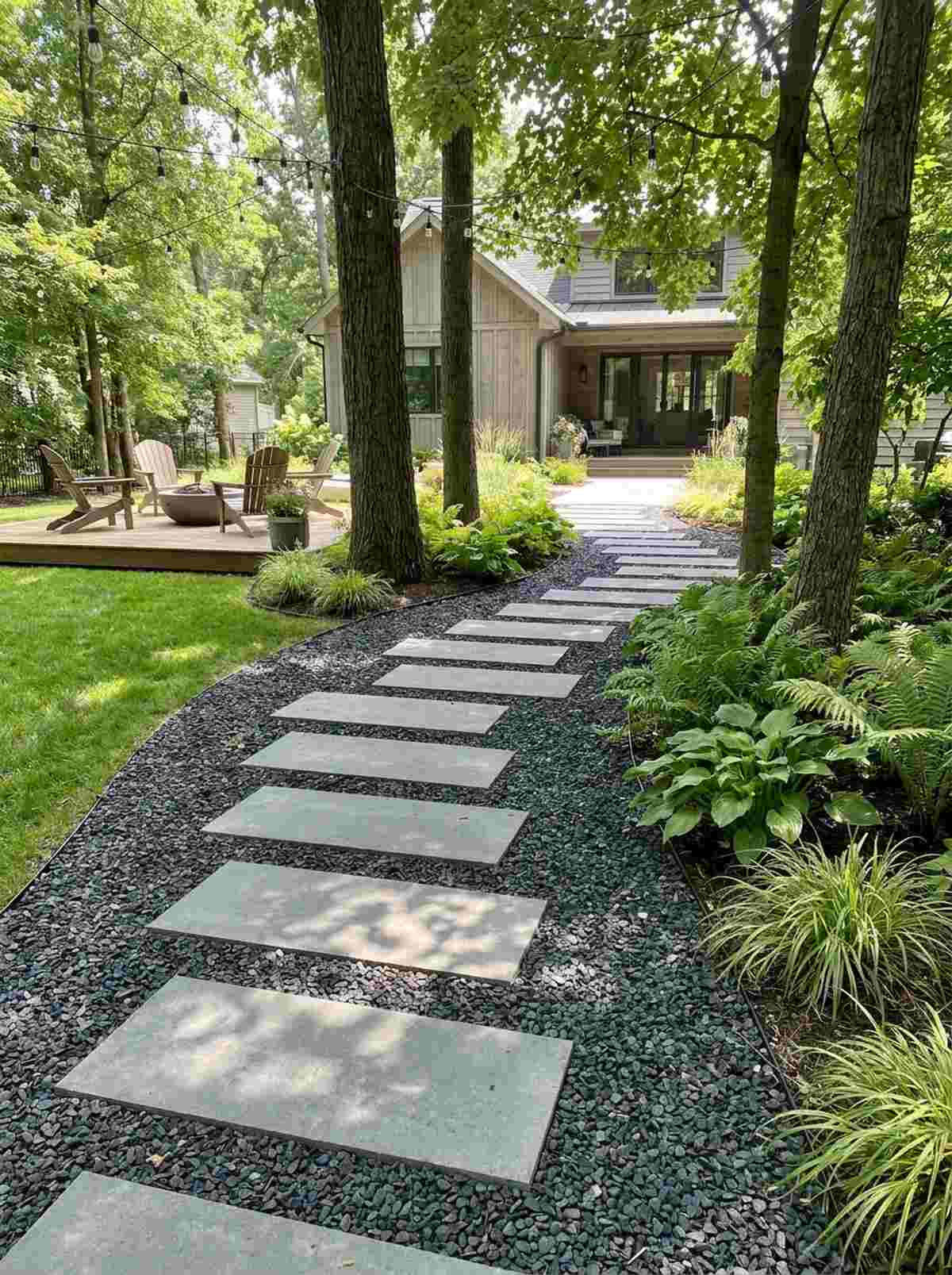 stepping stone gravel combination