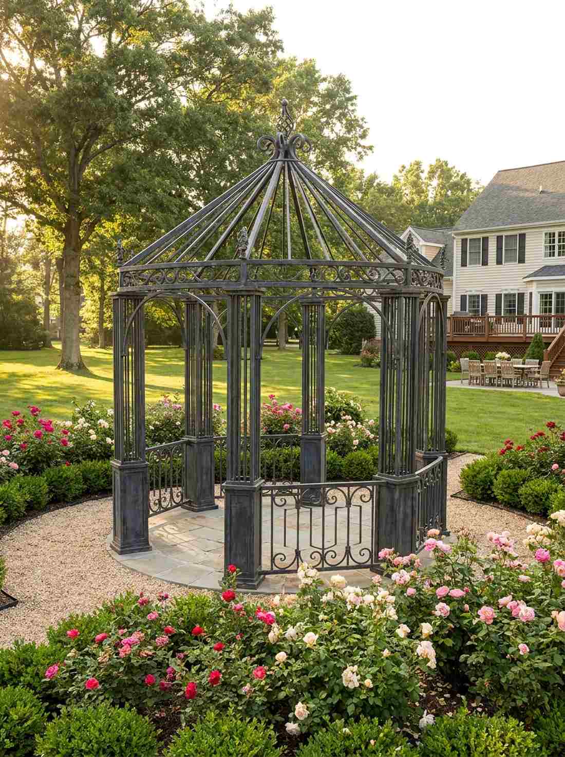wrought iron gazebo frame