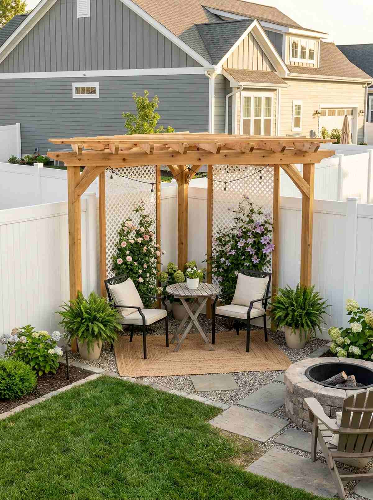 10x10 corner pergola