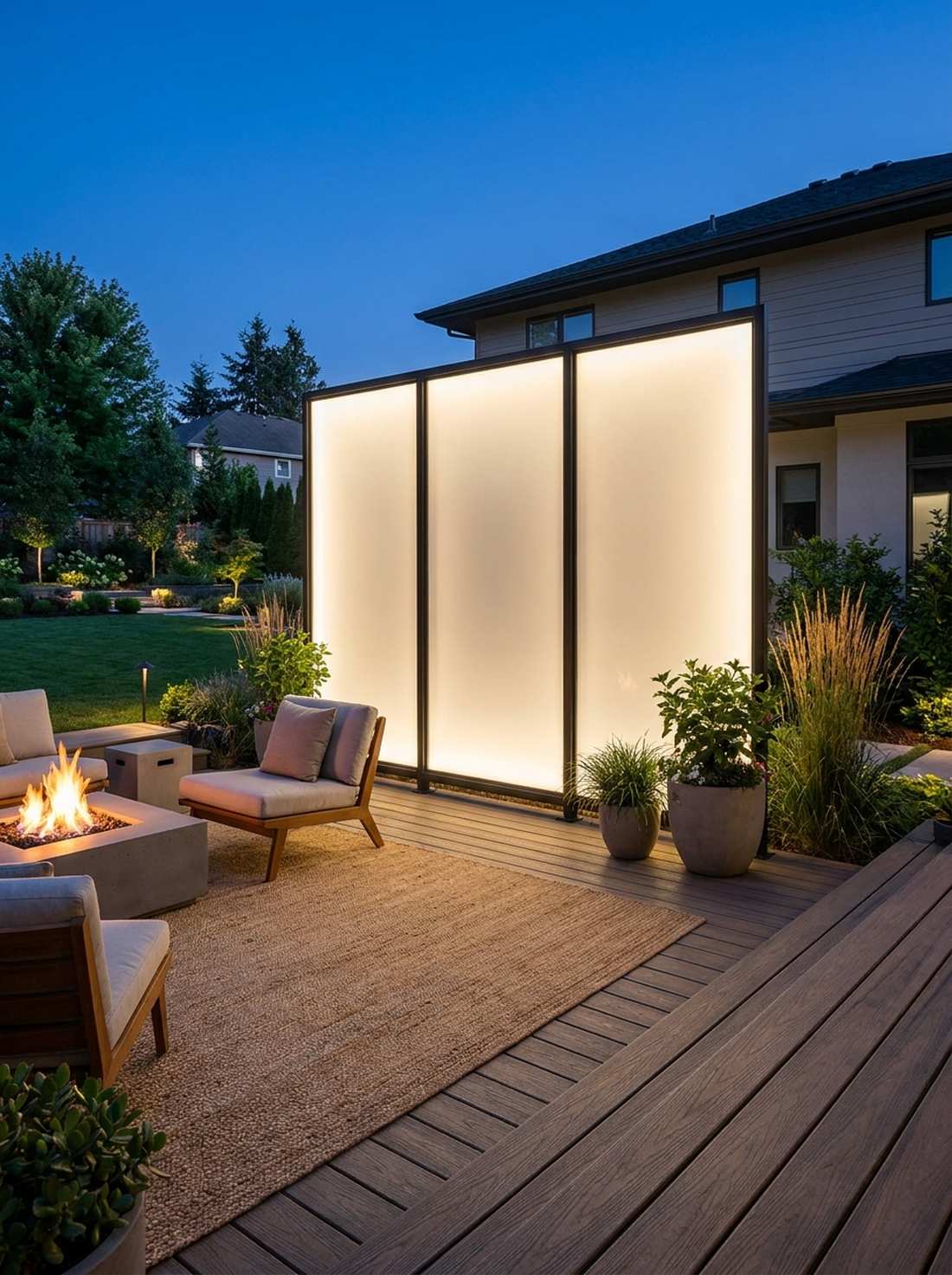 backlit translucent panels