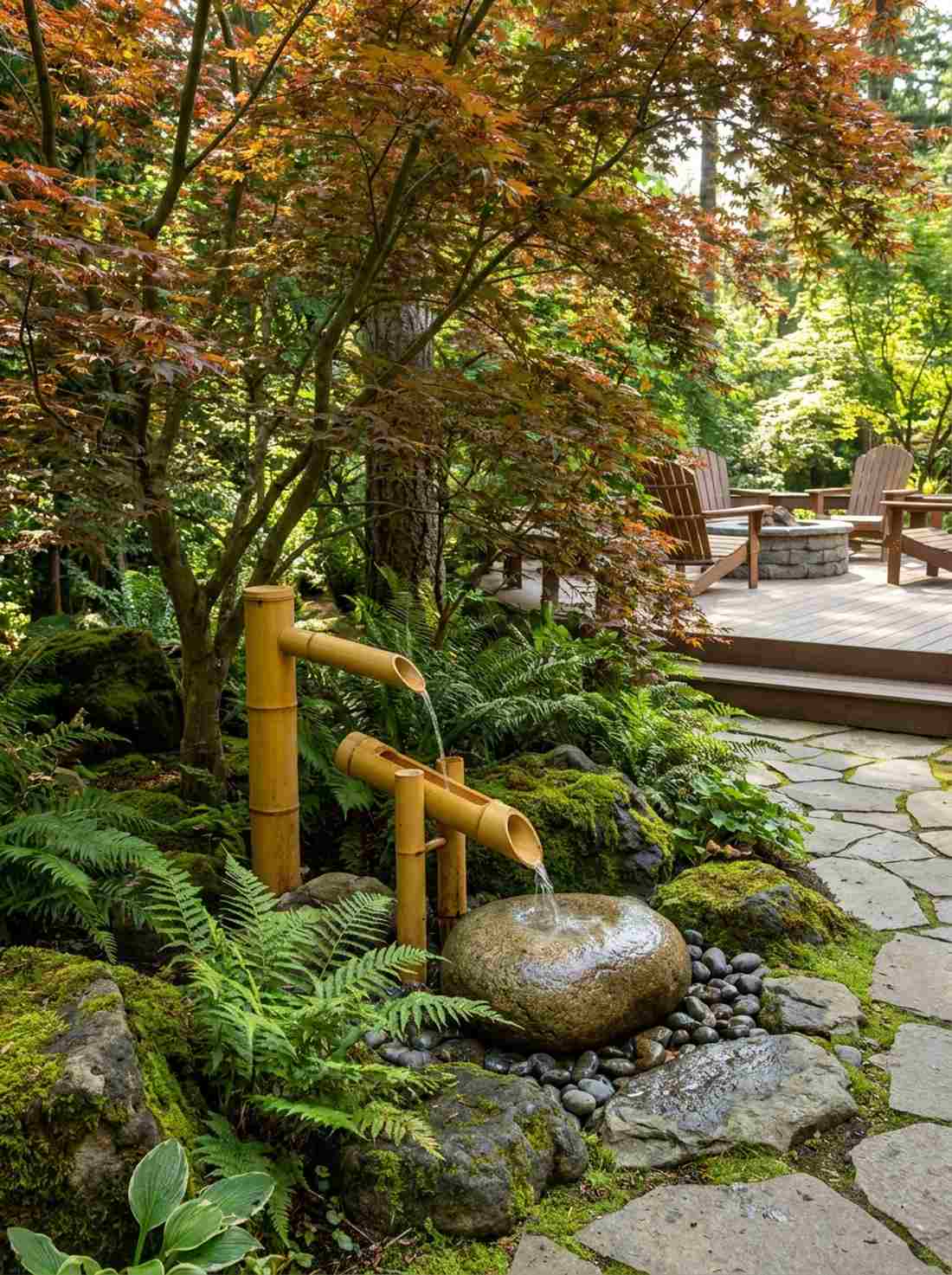 bamboo water features