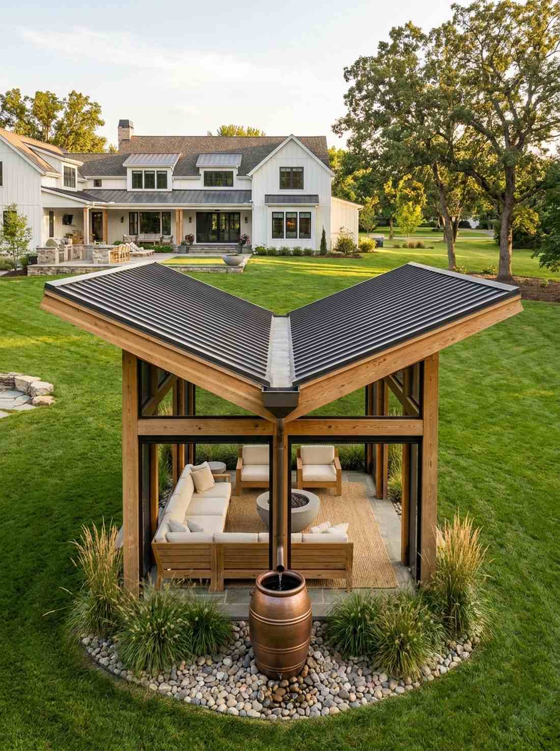 butterfly roof statement architecture