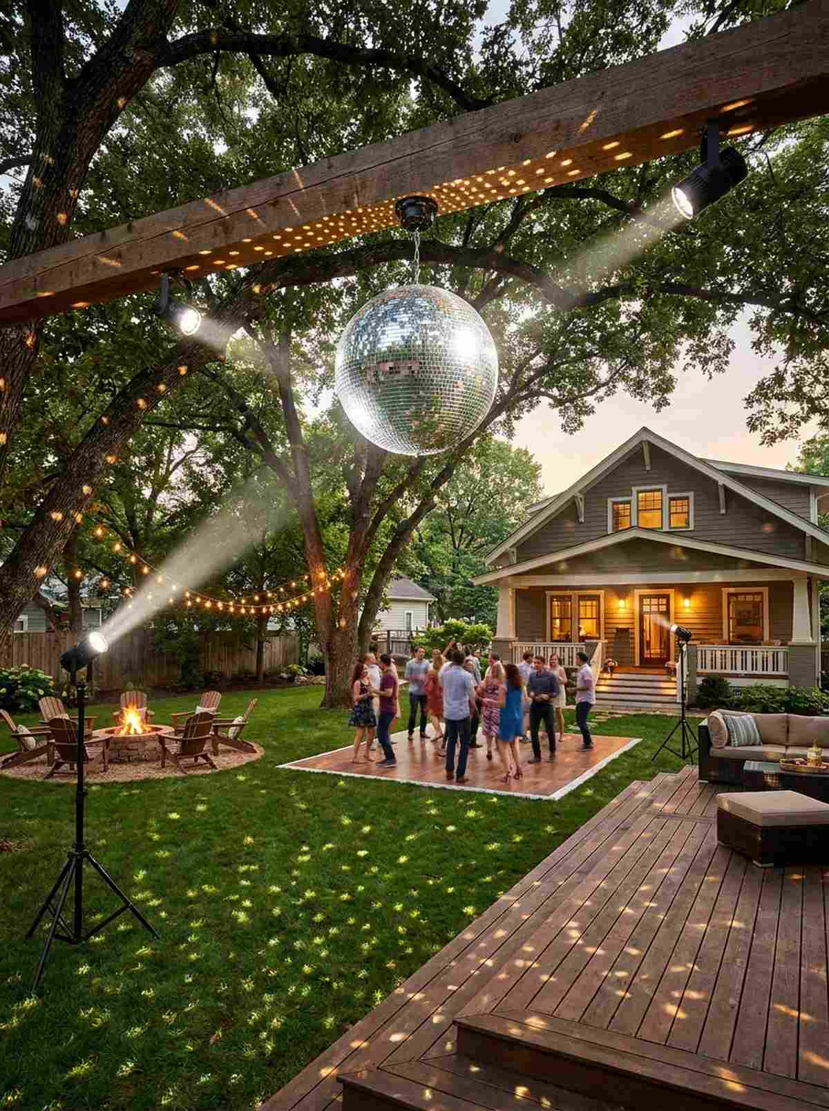 disco ball reflection lighting