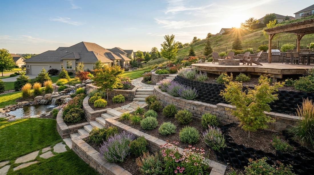 30 garden design on a slope vertical