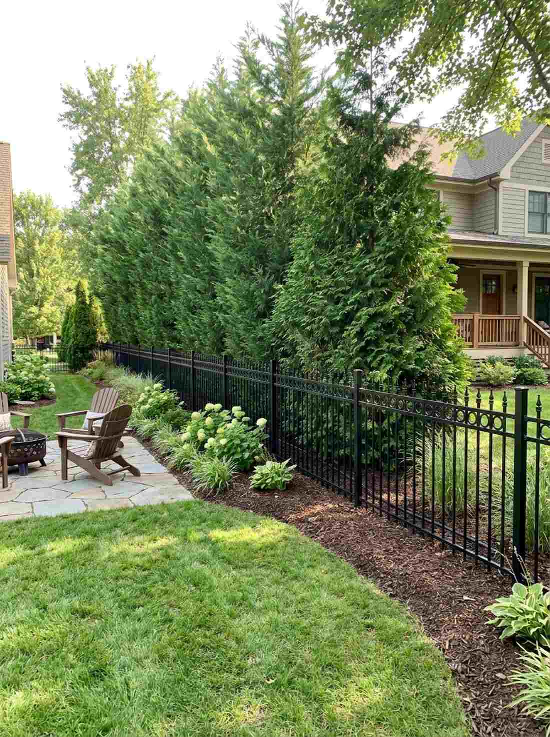 layered fence and hedge system