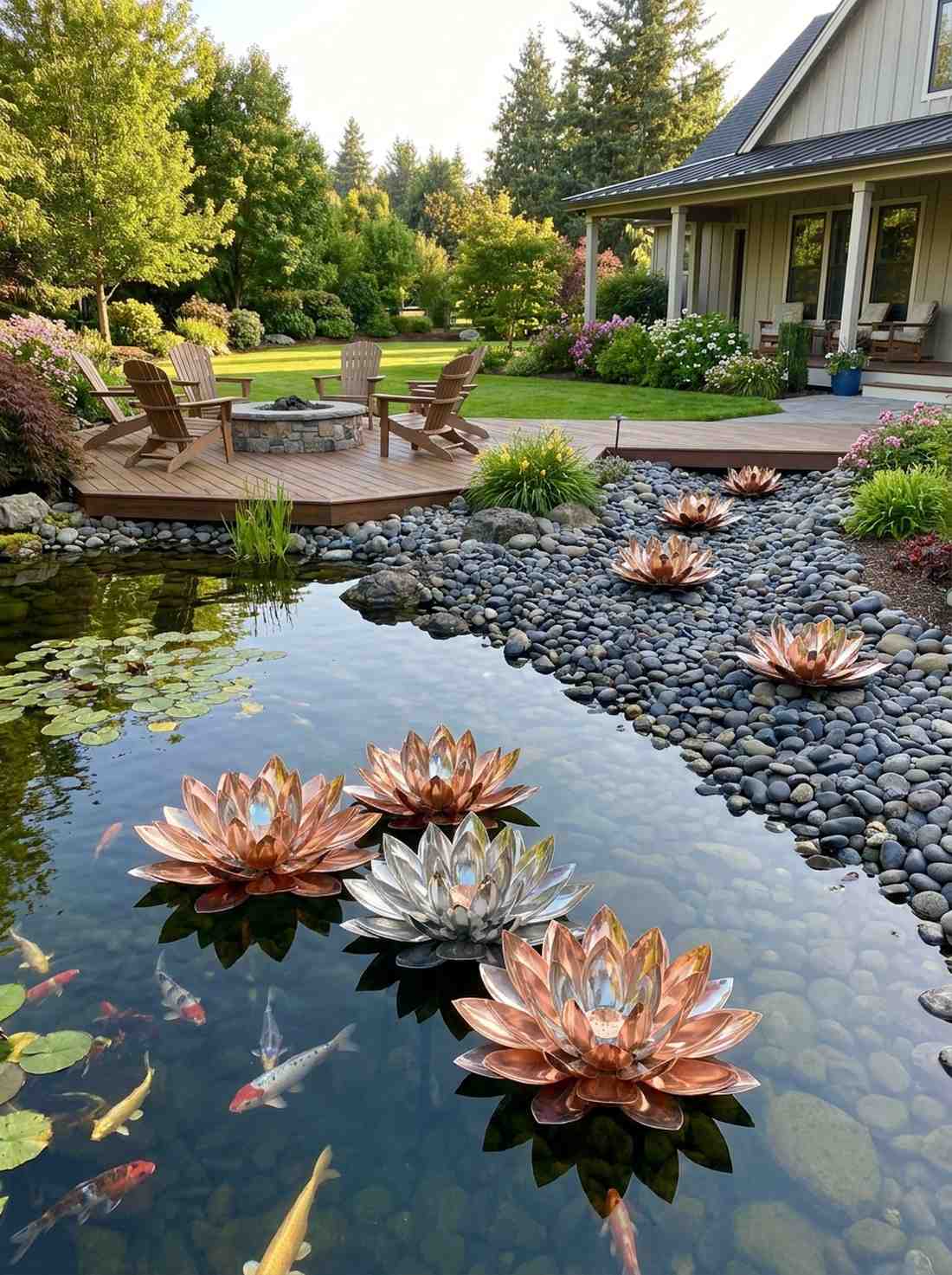 lotus flower sculptures