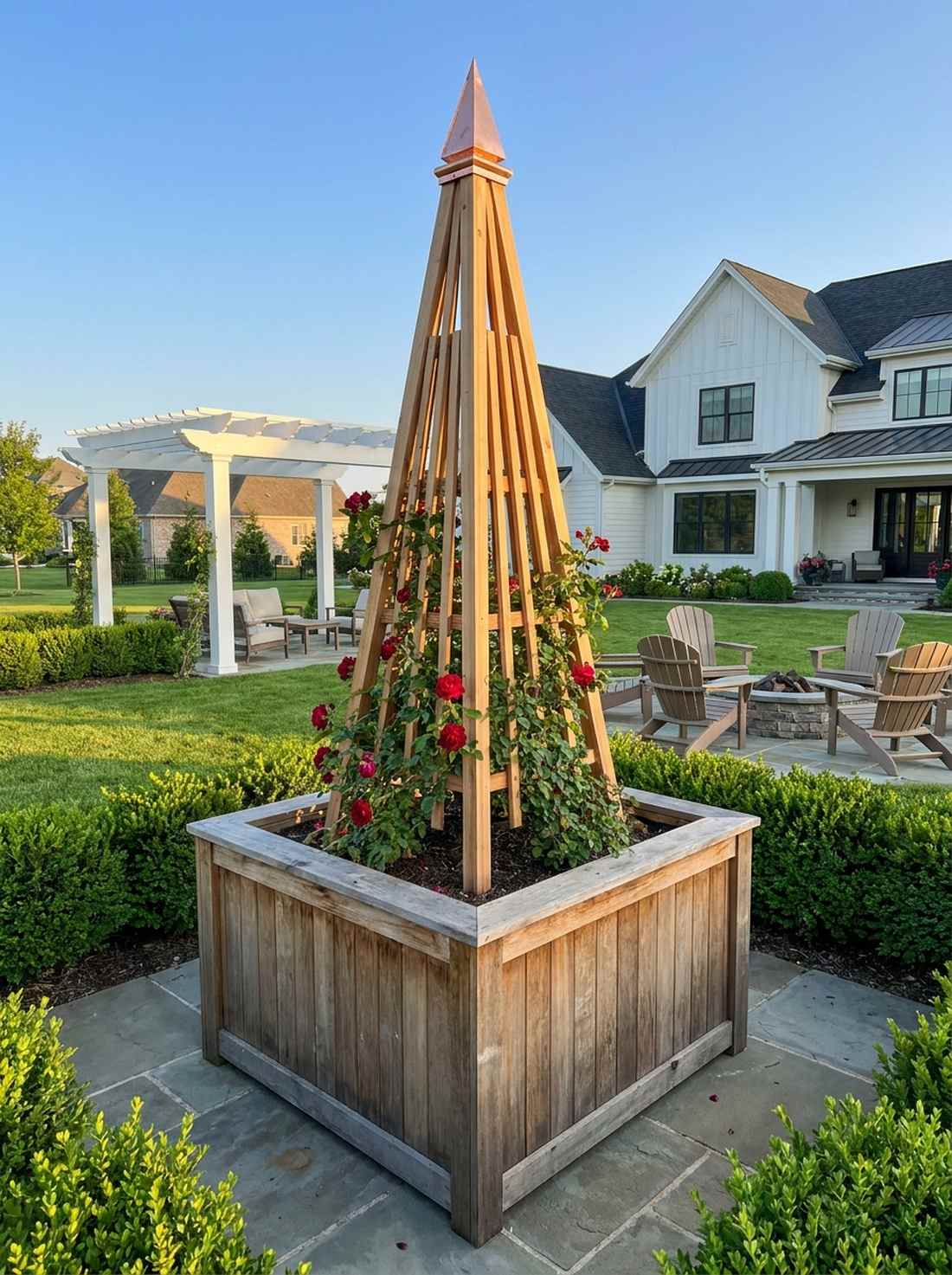 obelisk accent supports