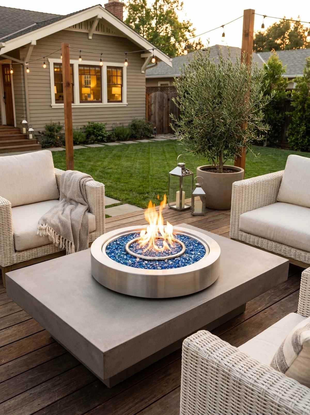 portable gas fire pit