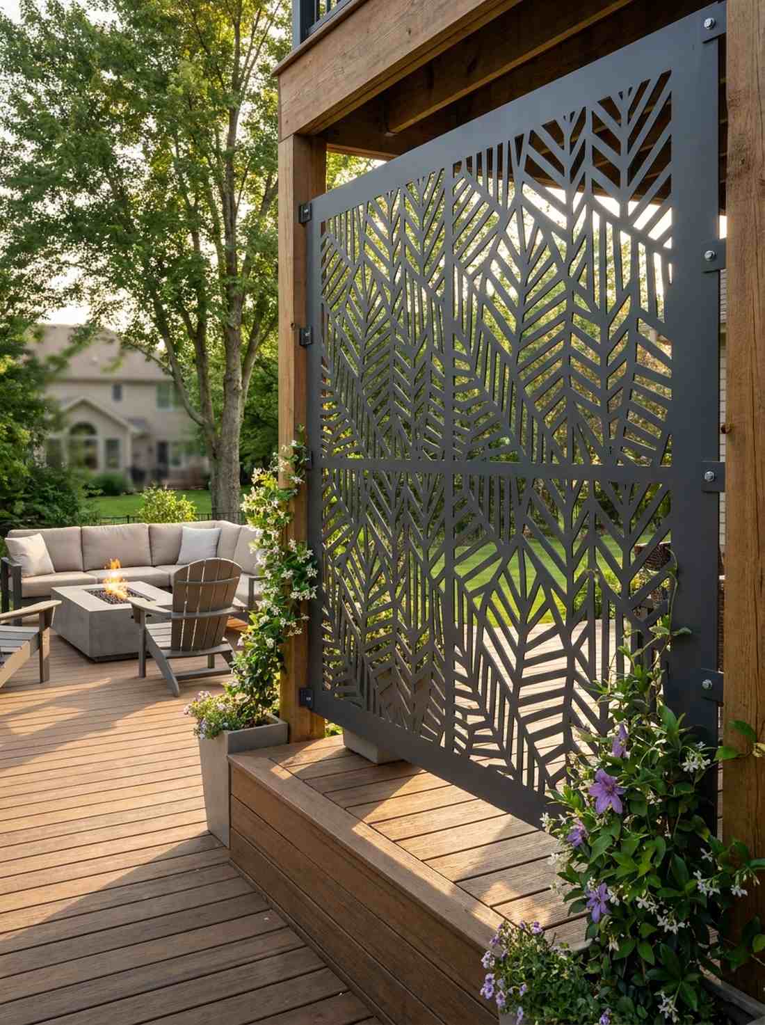 steel trellis fence panel
