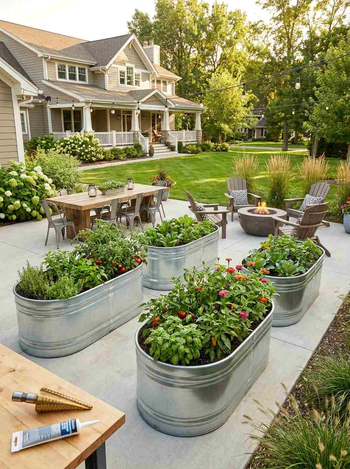 stock tank raised beds