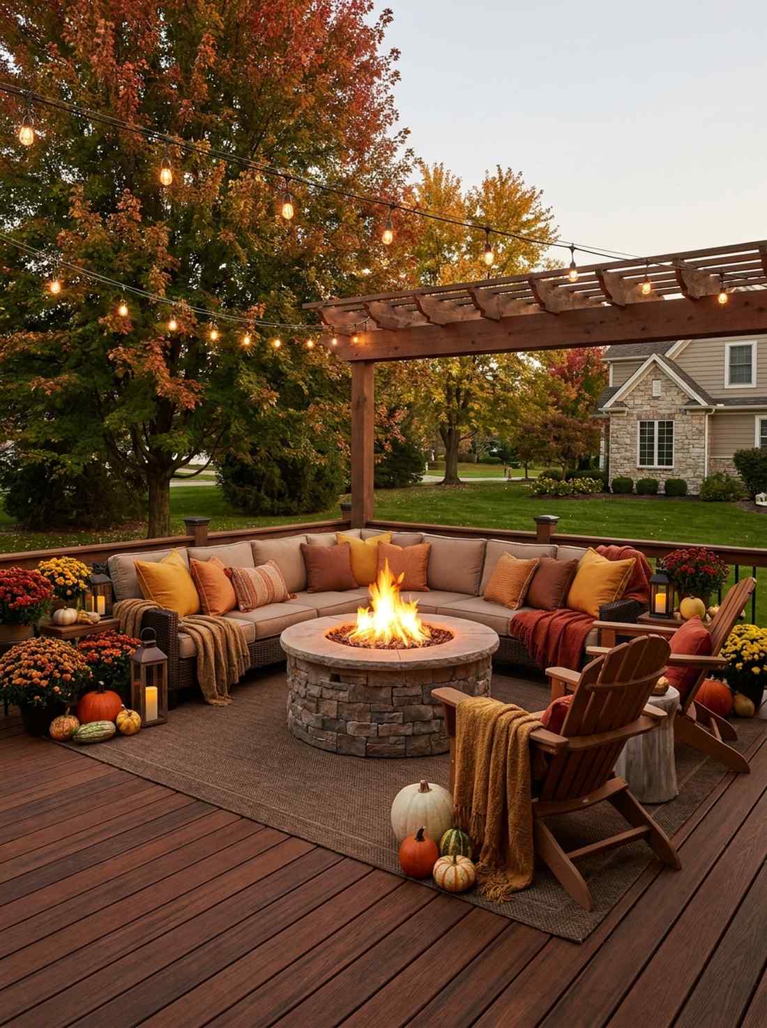 autumn warm tones transition