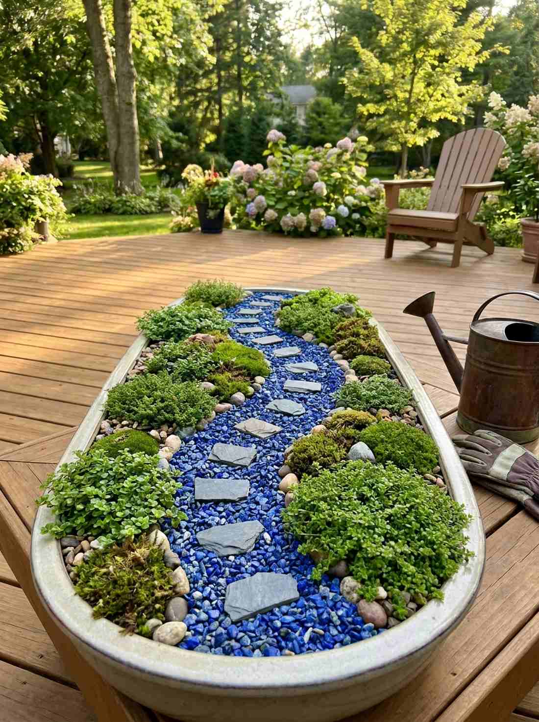 creek with stepping stones