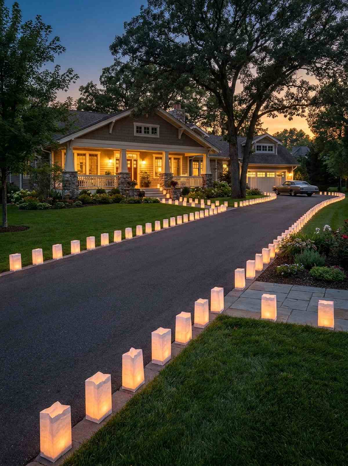 ground level luminaria bags
