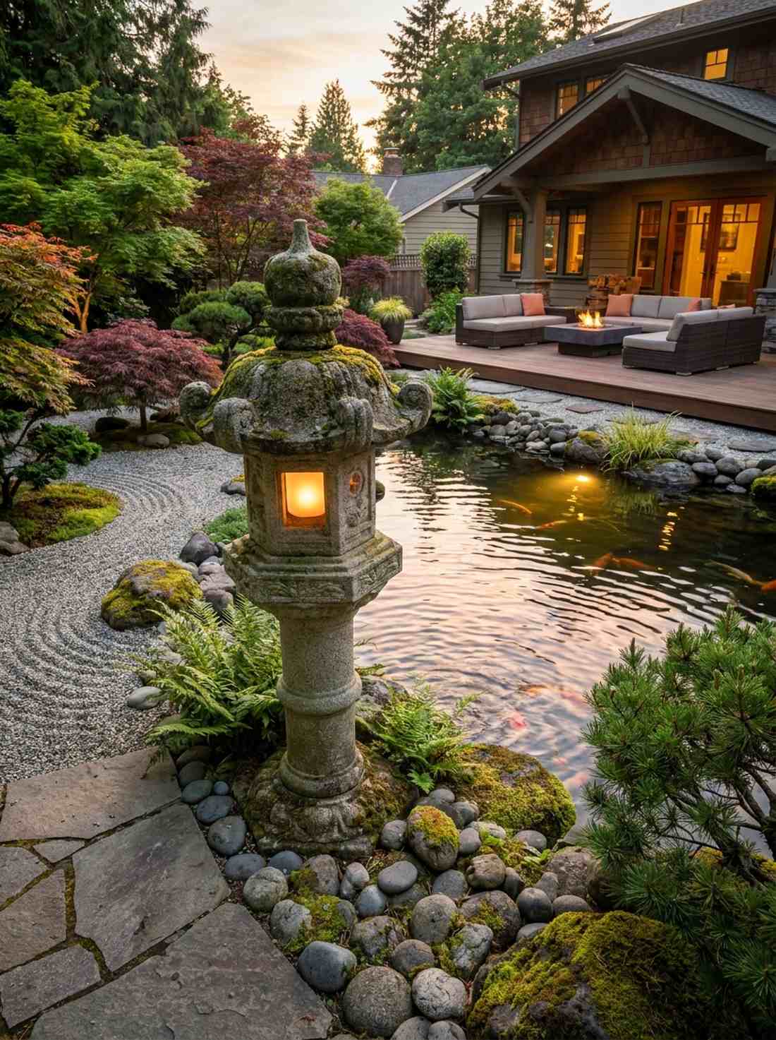 japanese stone lanterns