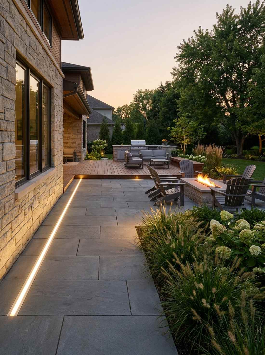 linear slot in grade lights