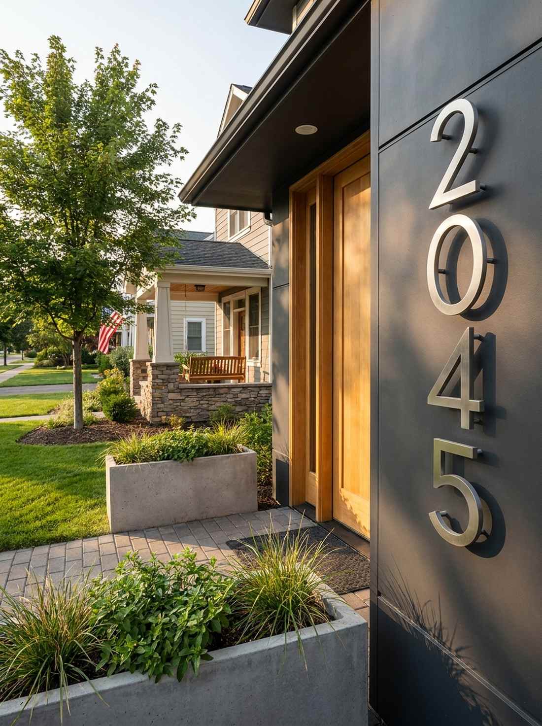 minimalist house numbers