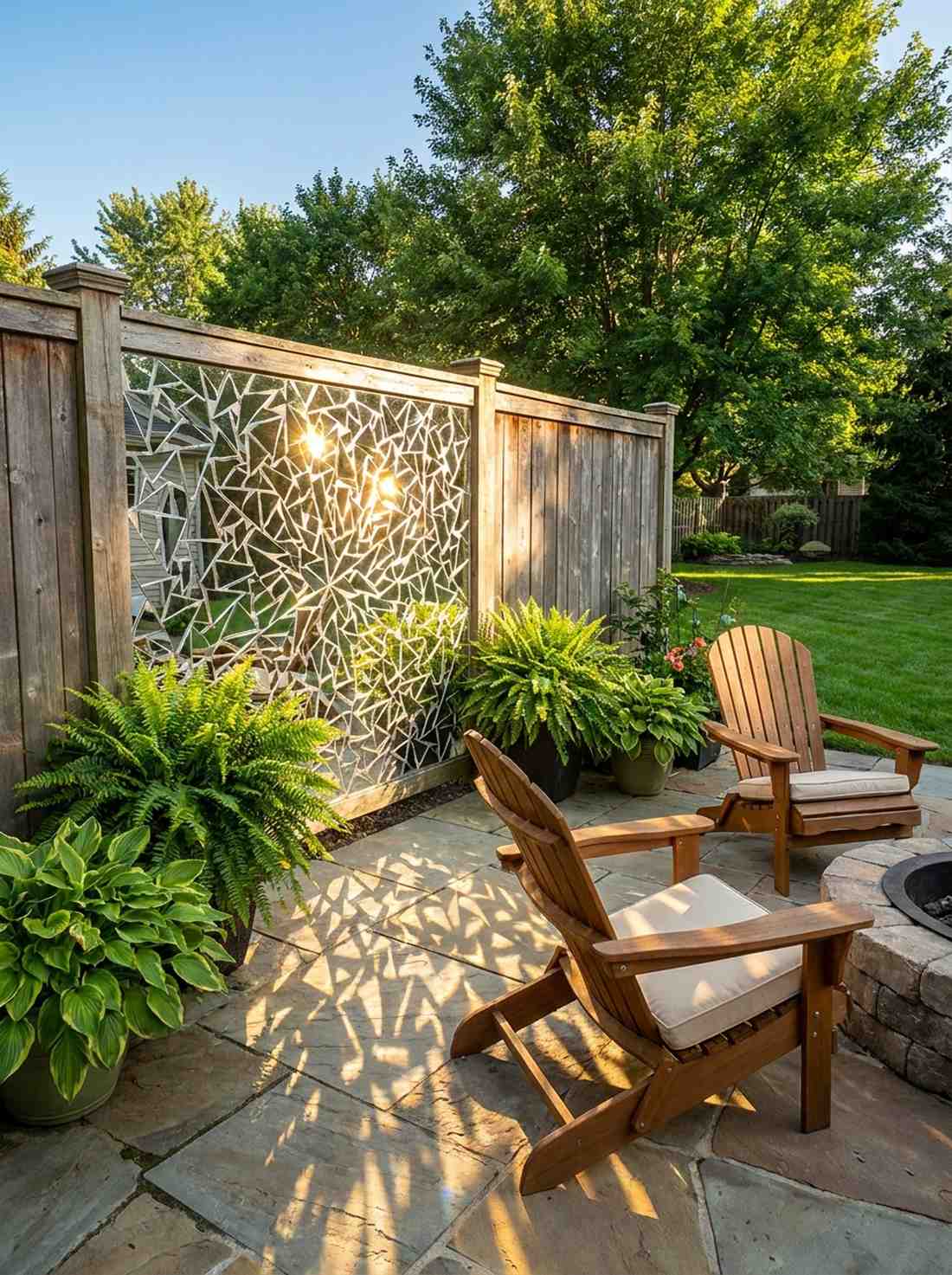 mirror mosaic light reflecting panels