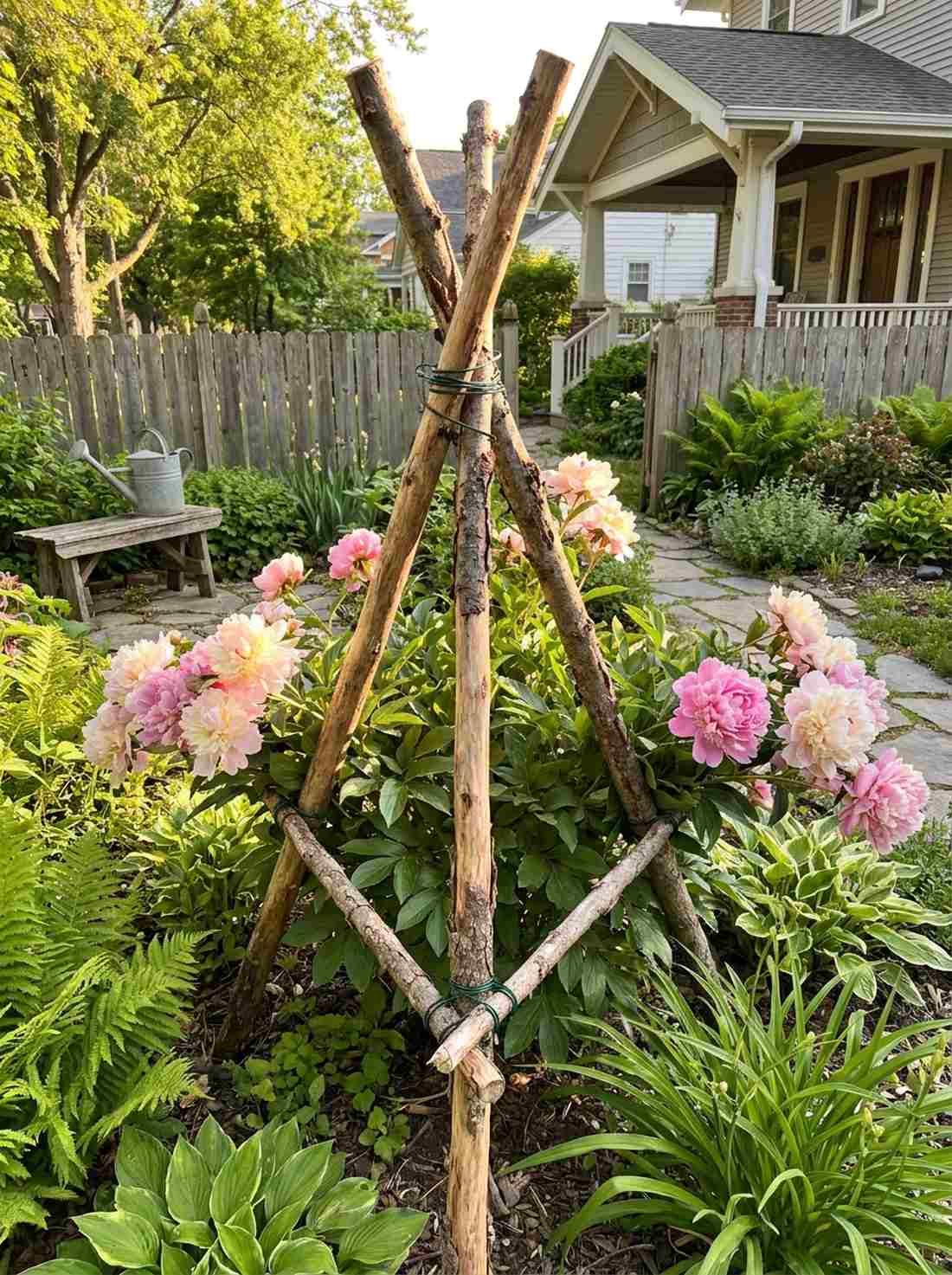 natural branch tripod